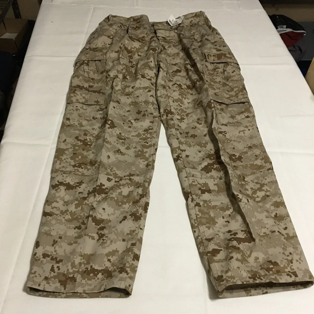 USMC Desert MARPAT Camo MCCUU Trousers Medium Short Uniform Tan NWT